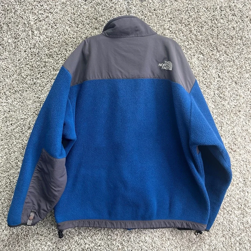 The North Face Jacket Kids Large‎ Blue & Gray Denali Full Zip Fleece